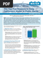 Download The Top Five Reasons to Keep Californias Water in Public Hands by Food and Water Watch SN15060067 doc pdf