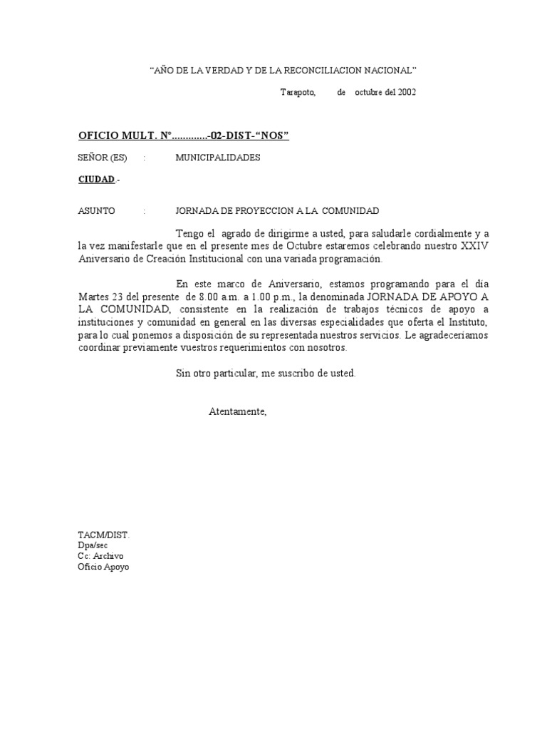 Carta de solicitud de permiso para visitar