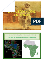 POWERPOINT  MÚSICA VOCAL EN ÁFRICA