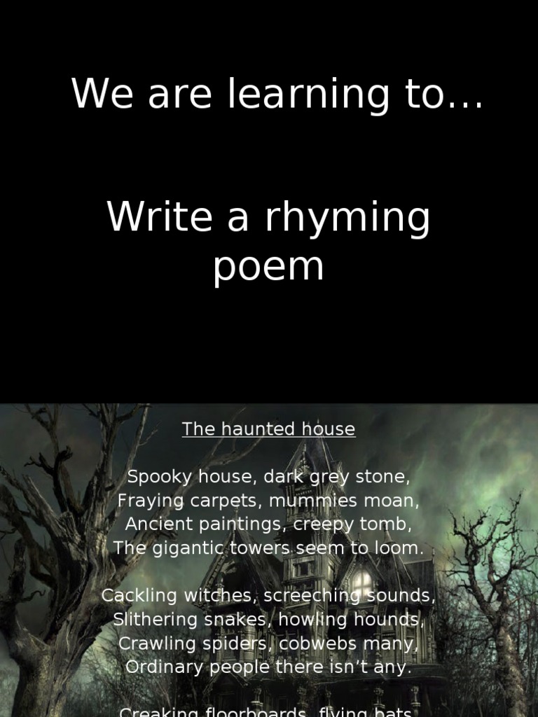 Haunted House Poem Nature Uji Coba Gratis 30 hari Scribd