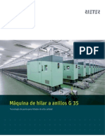 G 35 Ring Spinning Machine Brochure 2161-V2 Es Original 32464