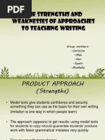 Download Strengths and Weaknesses of Approaches to teaching writing by Christina Kiu SN150645117 doc pdf