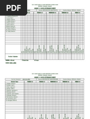 Attendance Sheet