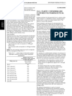 3.2.2. Plastic Containers and Closures For Pharmaceutical Use