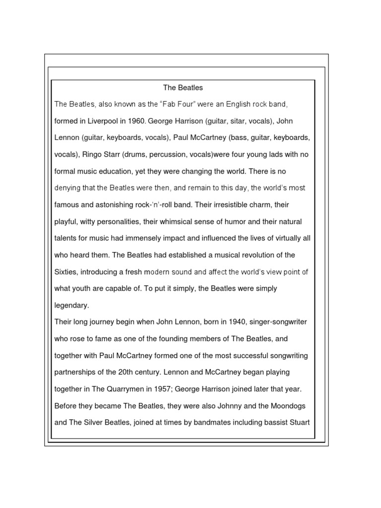 Harrison (Guitar, Sitar, Vocals), John Lennon (Guitar, Keyboards, Vocals), Paul Mccartney