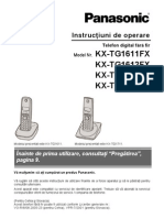 Instructiuni Telefon Panasonic KX TG16 FX