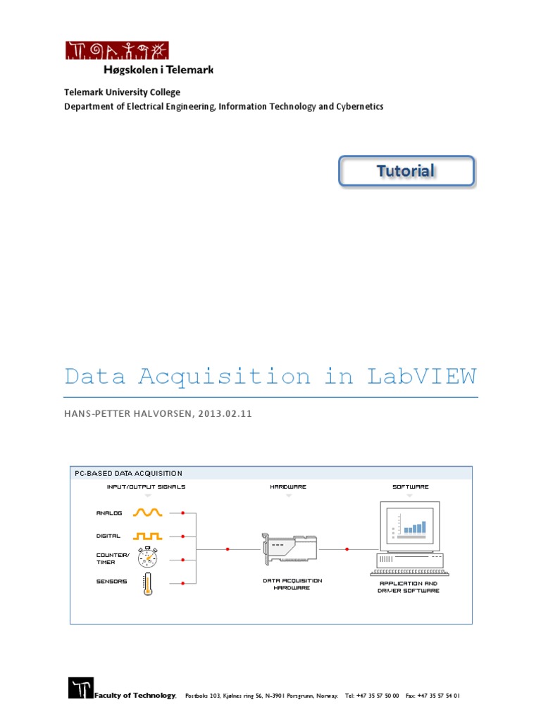 Data Acquisition Tutorial in LabVIEW | PDF | Signal (Electrical ...
