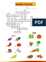 Vegetables Crossword