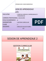 Sesion de Aprend 2 Gestion Curricular