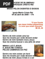 Missa Pelos Doentes e Idosos