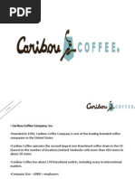 Retail Launch Presentation Caribou Coffee