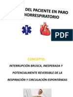 Manejo Del Paciente en Paro Cardiorrespiratorio