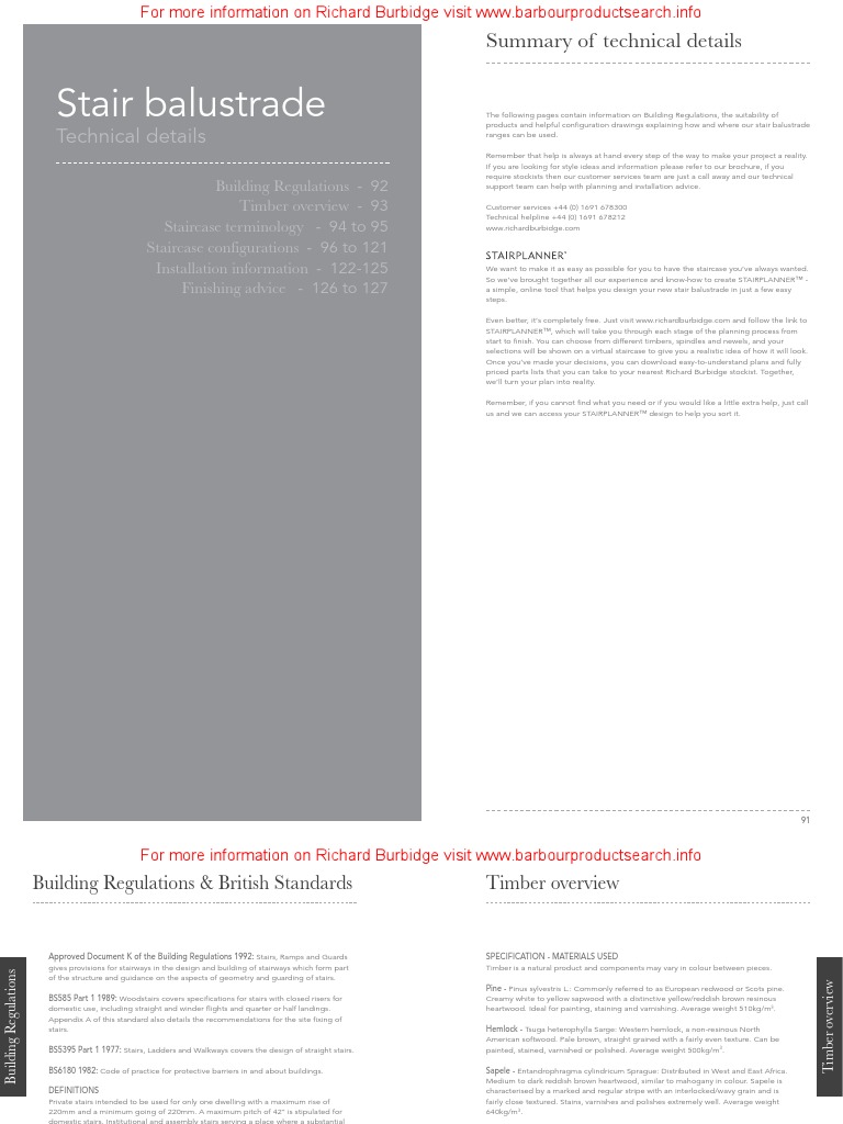Richard Burbidge Details Technical File Stairs Varnish