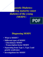 Diagnostic Diabetes: Diagnosing Maturity-Onset Diabetes of The Young (MODY)