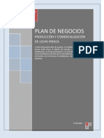 Plan de Negocio Argama - LECHE FRESCA PDF