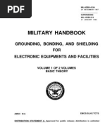 Military Handbook Grounding, Bonding, and Shielding For Electronic Equipments and Facilities Volume 1 of 2 Volumes - Basic Theory