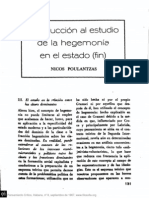 NICOS POULANTZAS, Introduccion Al Estudio Del Concepto de Hegemonia PDF