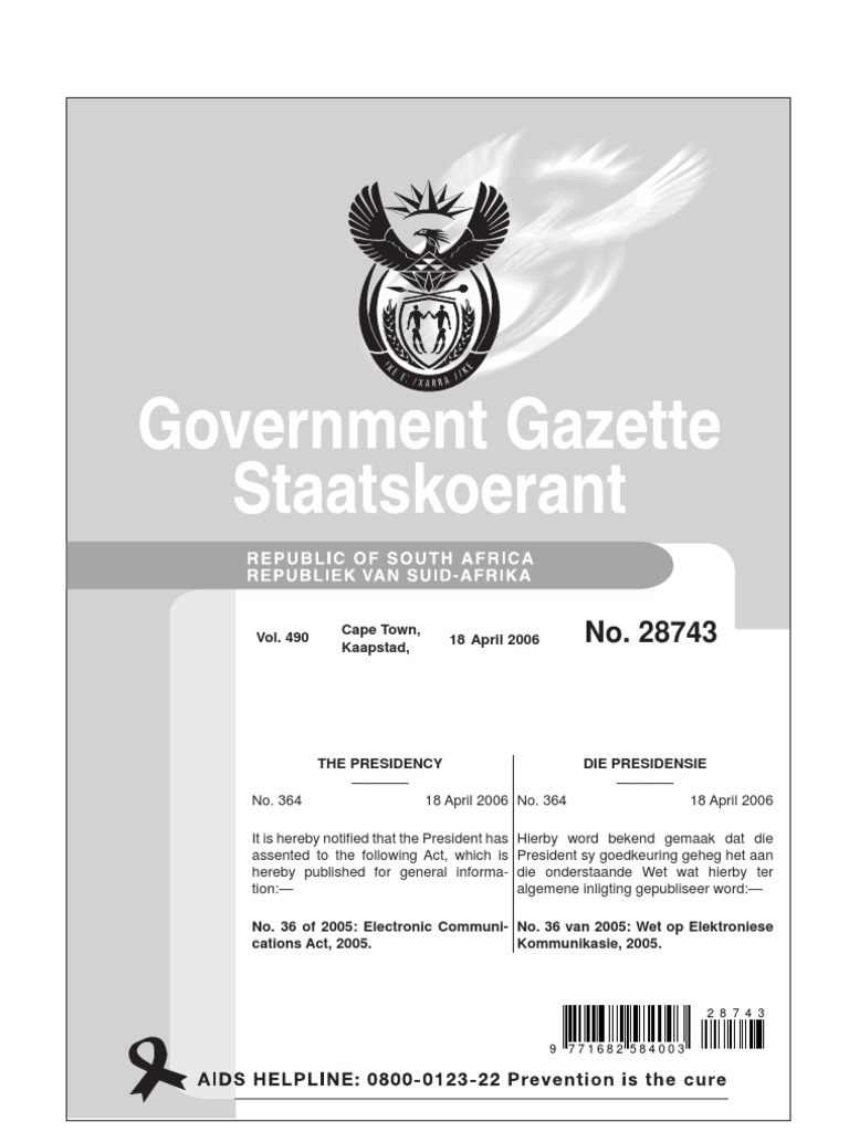 Electronic Communications Act Radio