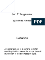 Job Enlargement: By: Nicolas Jamieson