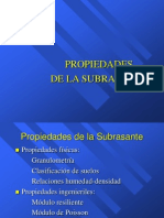 Propiedades de La Subrasante