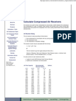 Calculate Compressed Air Receiver Size