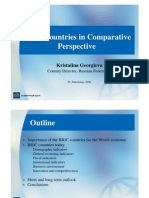 BRIC Countries in Comparative Perspective: Kristalina Georgieva