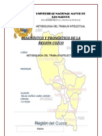 Diagnóstico y pronóstico de la región Cuzco