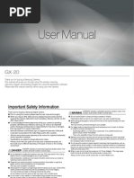 Download Samsung DSLR GX-20 User Manual by Samsung Camera SN15076032 doc pdf