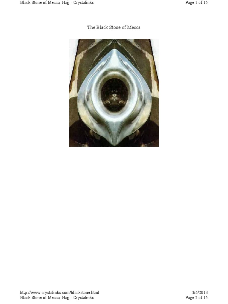 The Black Stone of Mecca PDF Hajj Mecca