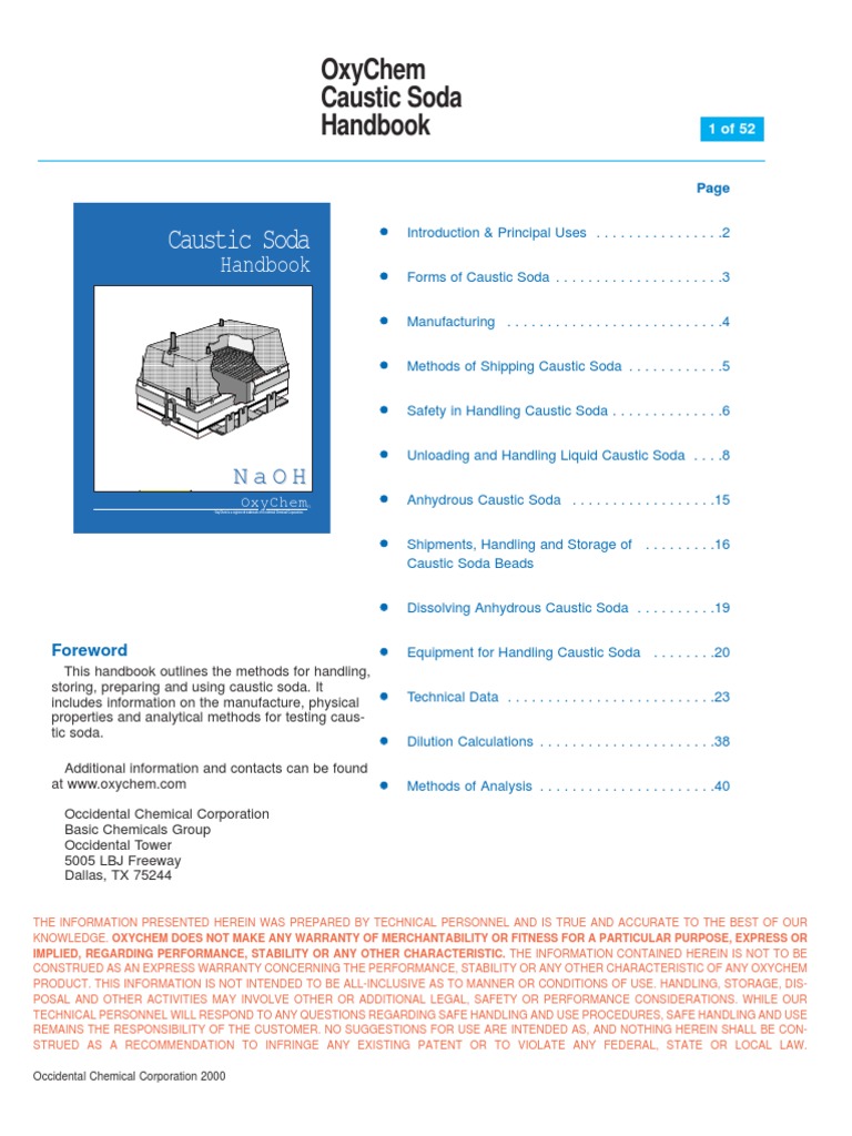 OxyChem Caustic Soda Handbook PDF