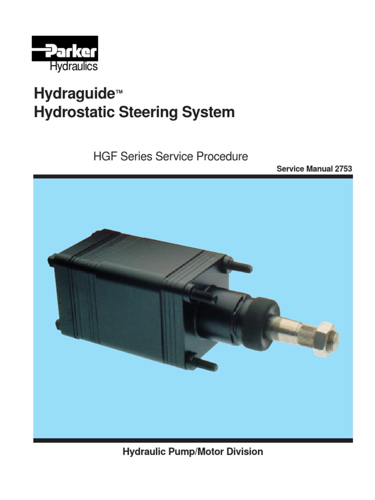 Hydraguide Hydrostatic Steering System: Hydraulics | PDF | Steering | Valve