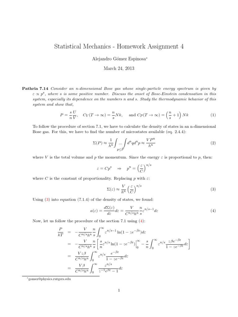 Statistical mechanics questions and answers pdf image