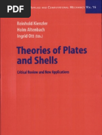 Theories of Plates and Shells - Critical Review and New Applications Por Reinhold Kienzler-Holm Altenbach-Ingrid Ott