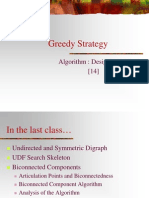 Greedy Strategy: Algorithm: Design & Analysis