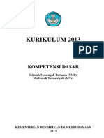 Kurikulum SMP 2013