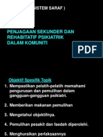 Penjagaan Sekunder Dan Rehabitatif Psikiatrik Dalam Komuniti