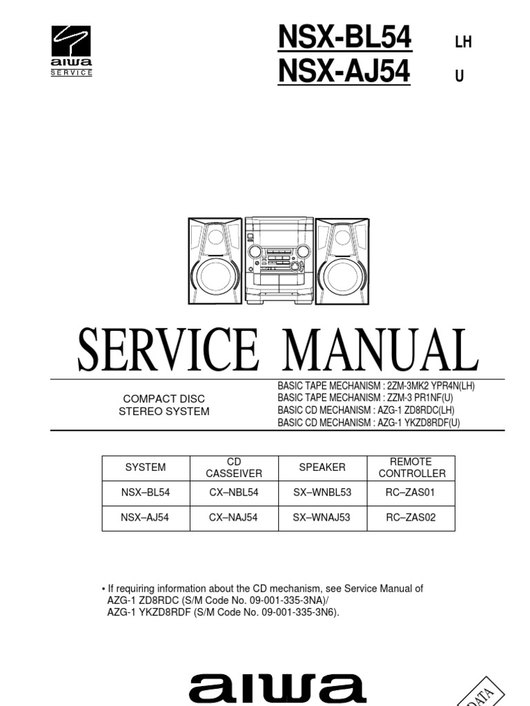 CD Stereo System Service Guide | PDF | Loudspeaker | Telecommunications ...