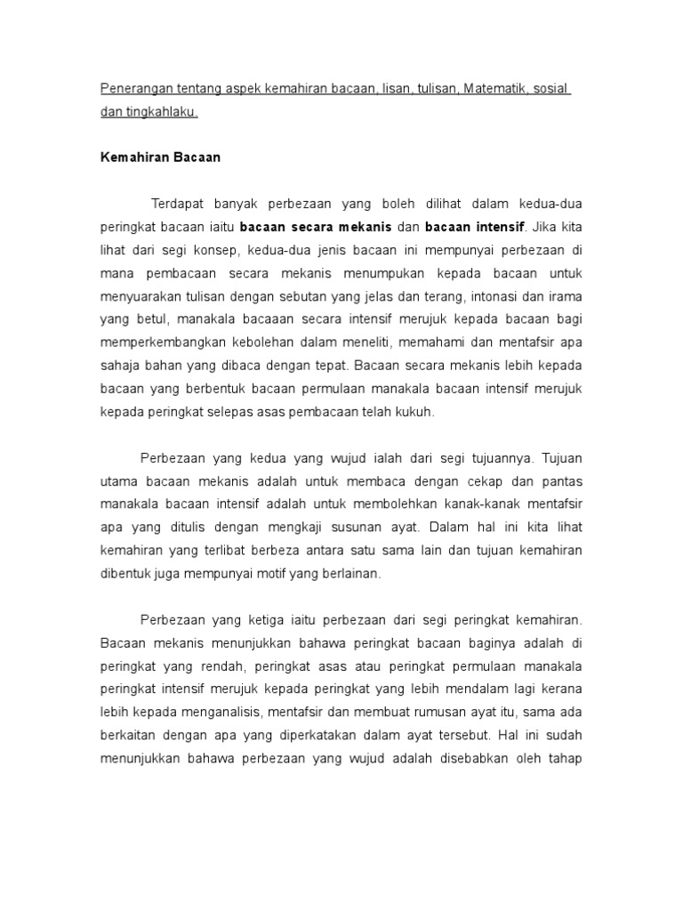 Kemahiran Bacaan Matematik Pdf