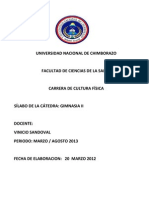 Syllabus de Gimnasia II 4to - Semestre