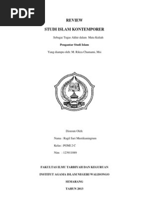 Studi Islam Kontemporer Lengkap