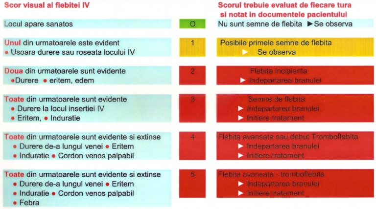 Scor Vizual Flebita | PDF