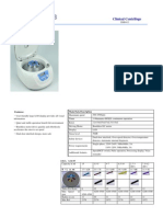 Clinical Centrifuge Specification
