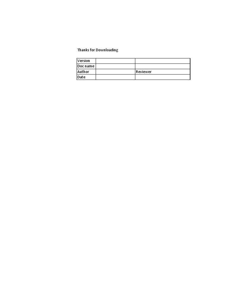 Document Version Review Summary | PDF