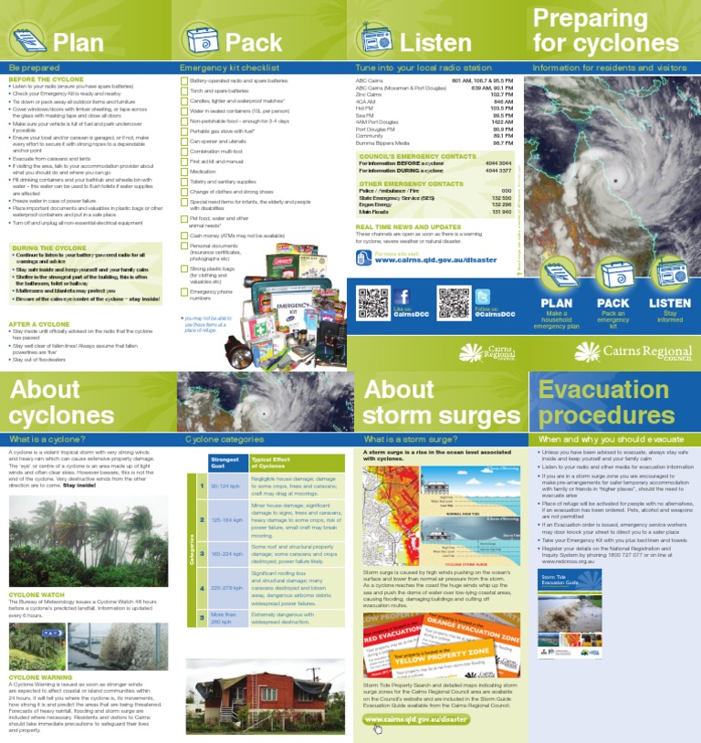 PreparingForCyclones2012 13 | PDF | Storm Surge | Tropical Cyclones