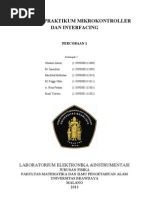 Download Laporan Praktikum Mikrokontroller Dan Interfacing by Akhmad Reza Fathan SN150846216 doc pdf