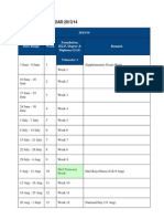 Academic Calender 2013