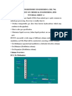 Petroleum Refinery Engineering (CHL 794) Department of Chemical Engineering, Iitd Tutorial Sheet - 4