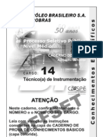 (Prova) Concurso Petrobras - Tec Instrumentacao