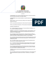 Ley 12-01, Que Modifica La Ley de Reforma Arancelaria y de Reforma Tributaria