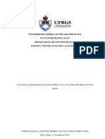 Sociologia Na Reestruturação Do EM - O Caso Do Colégio Rio Branco PDF